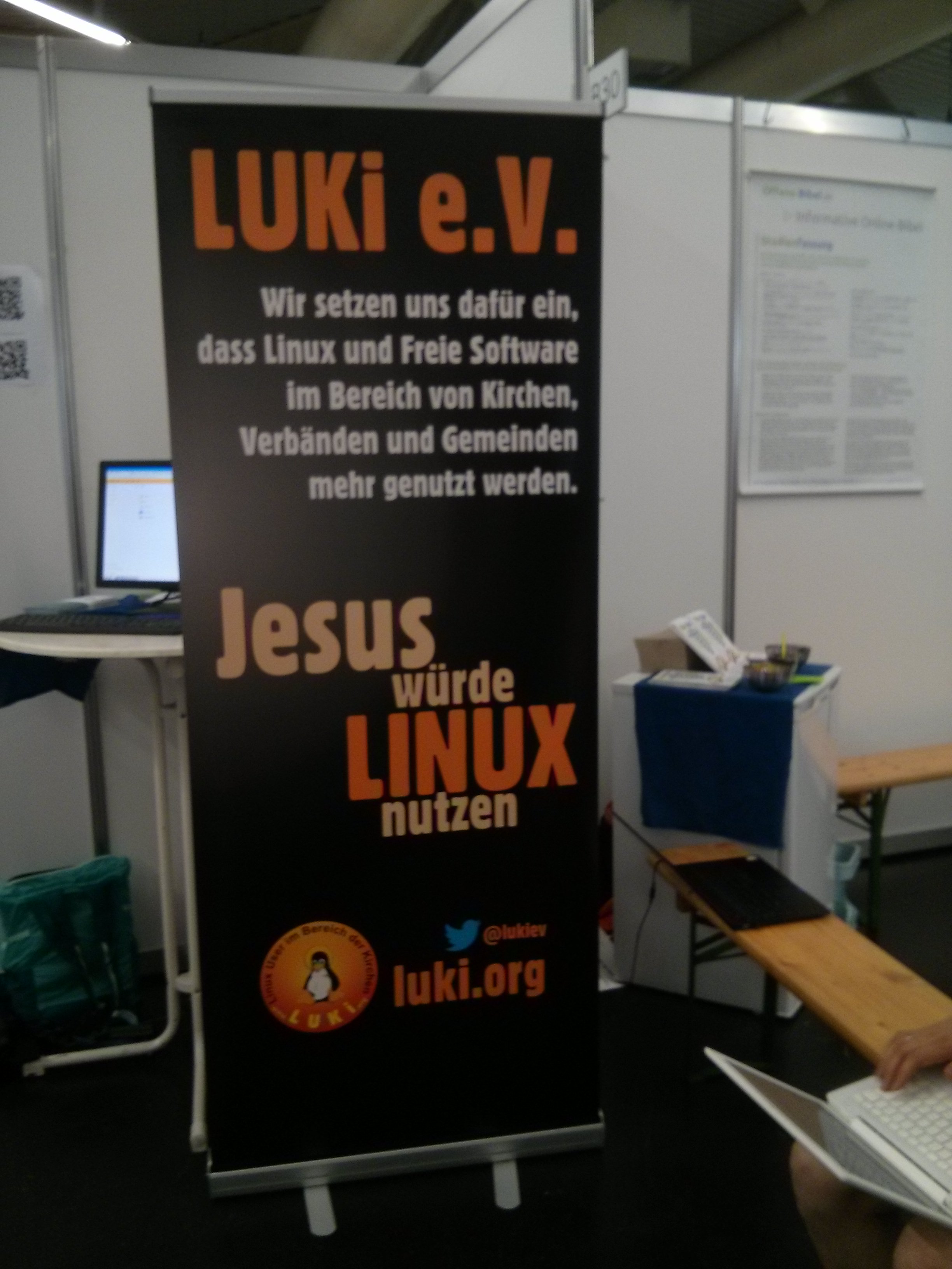 LUKi Banner: Jesus würde Linux nutzen
